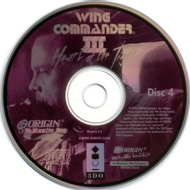 Лицензионный диск Wing Commander 3 для 3DO